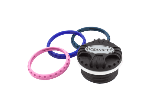 Ocean Reef G. Divers Surface Air Valve with colorful silicone rings.