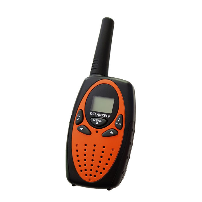 Ocean Reef Surface unit walkie talkie with long-range communication and snorkeling features.