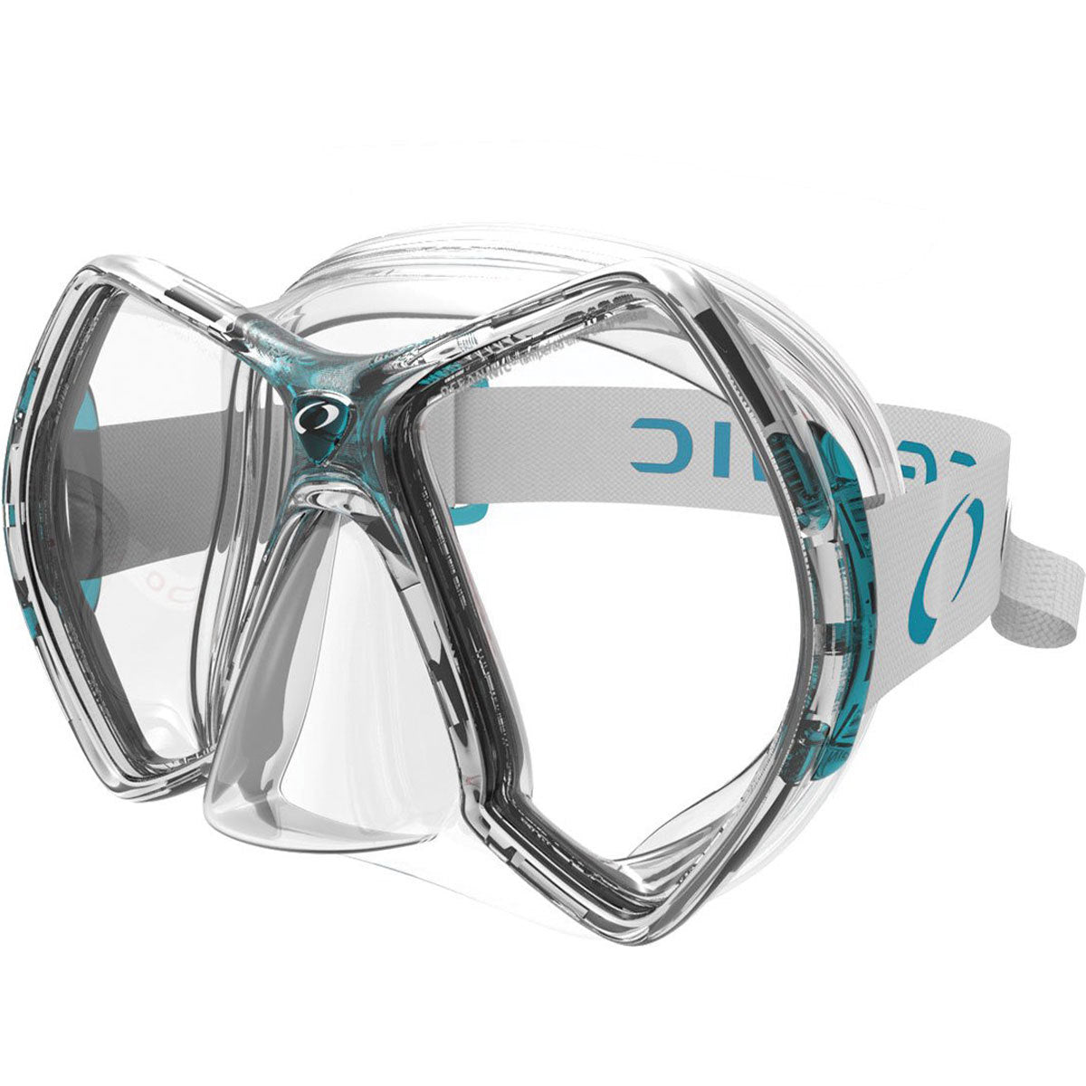 Oceanic Cyanea Diving Mask - Clear/Sea Blue