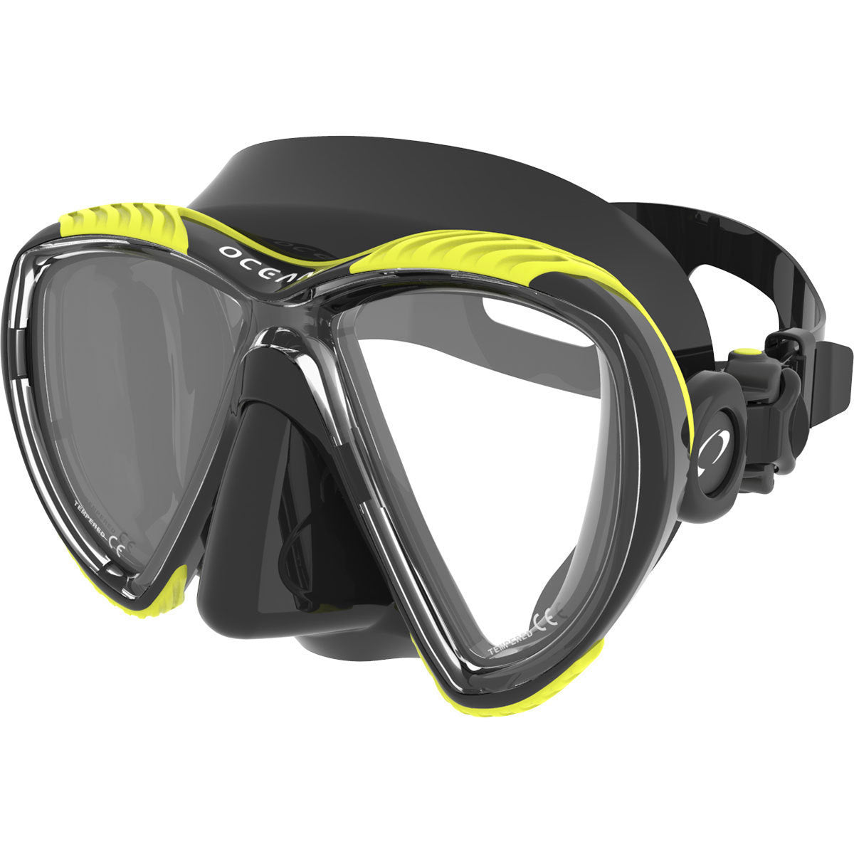 Oceanic Discovery Diving Mask - Black/Yellow