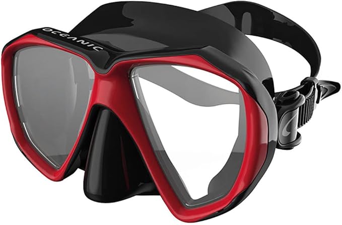 Oceanic Duo Diving Mask - Black/Red