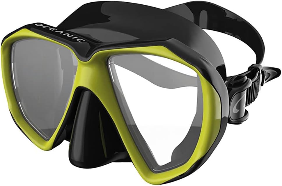 Oceanic Duo Diving Mask - Black/Yellow