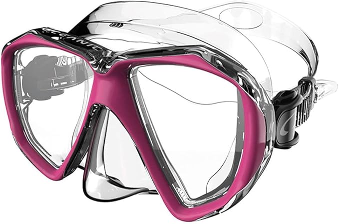 Oceanic Duo Diving Mask - Clear/Pink