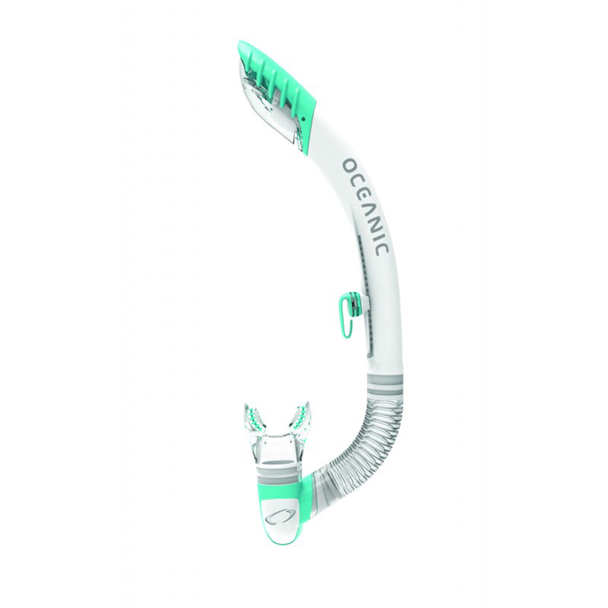 Oceanic Ultra Dry 2 Snorkel - White/Sea Blue
