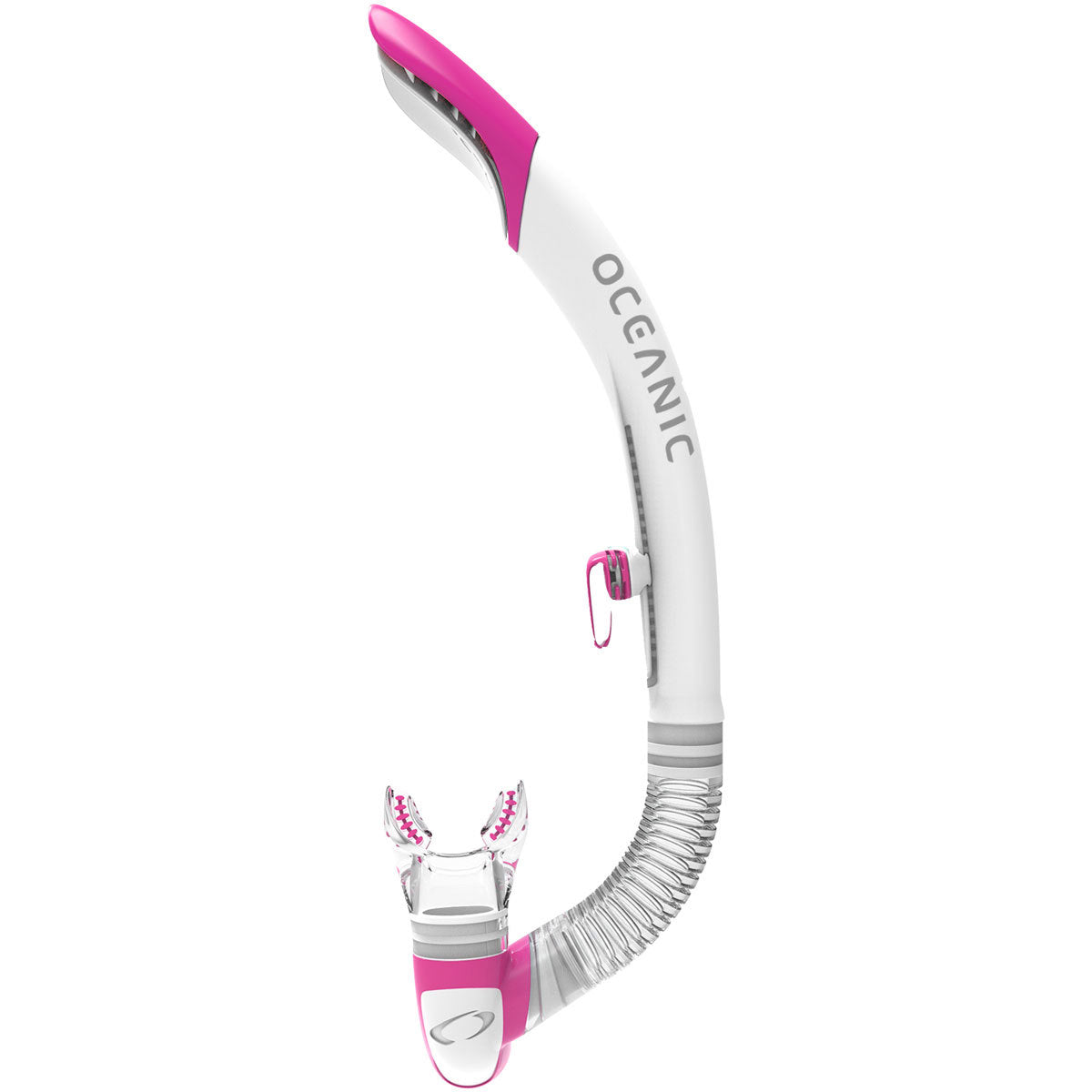 Oceanic Ultra SD Snorkel - White/Pink