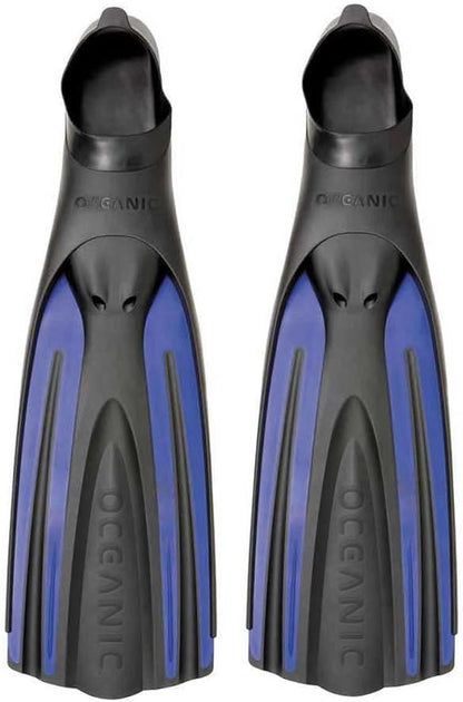 Oceanic Viper 2 Fins Full Foot - Black/Blue / XX-Small