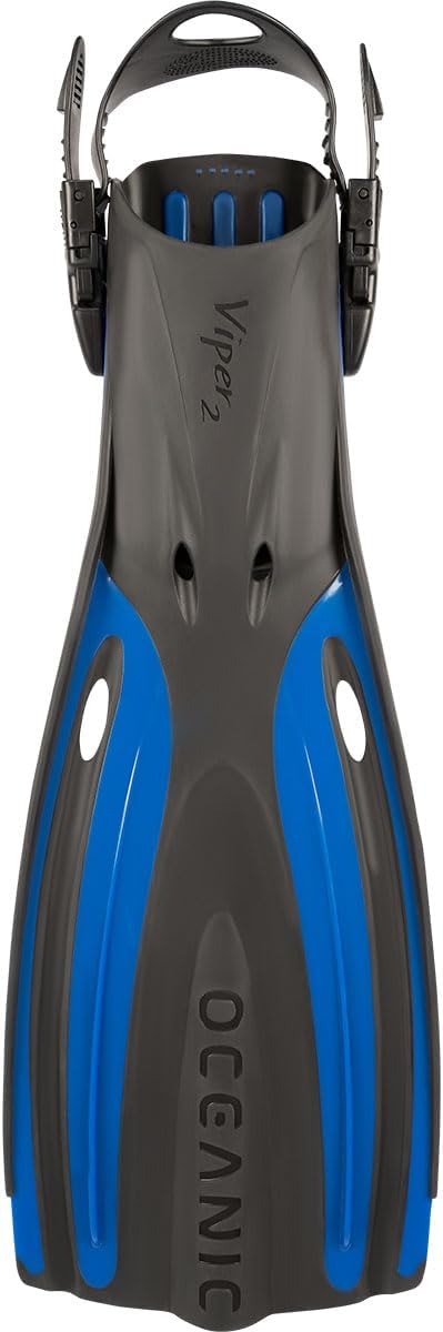 Oceanic Viper 2 Open Heel Diving Fin - Black/Blue / X-Small