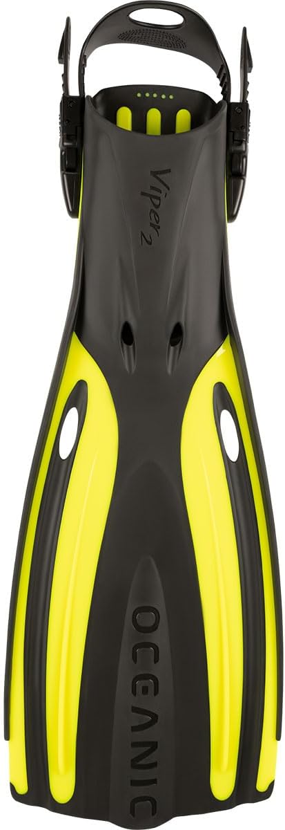 Oceanic Viper 2 Open Heel Diving Fin - Black/Yellow / X-Small