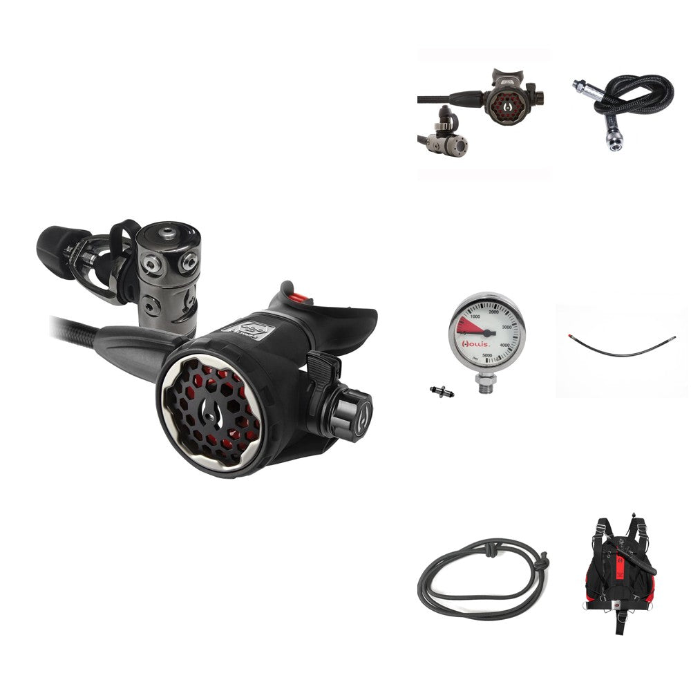 hollis sidemount package flatlay
