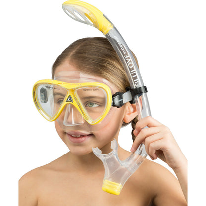 Cressi Pegaso & Iguana Semi-Dry Mask & Snorkel Set