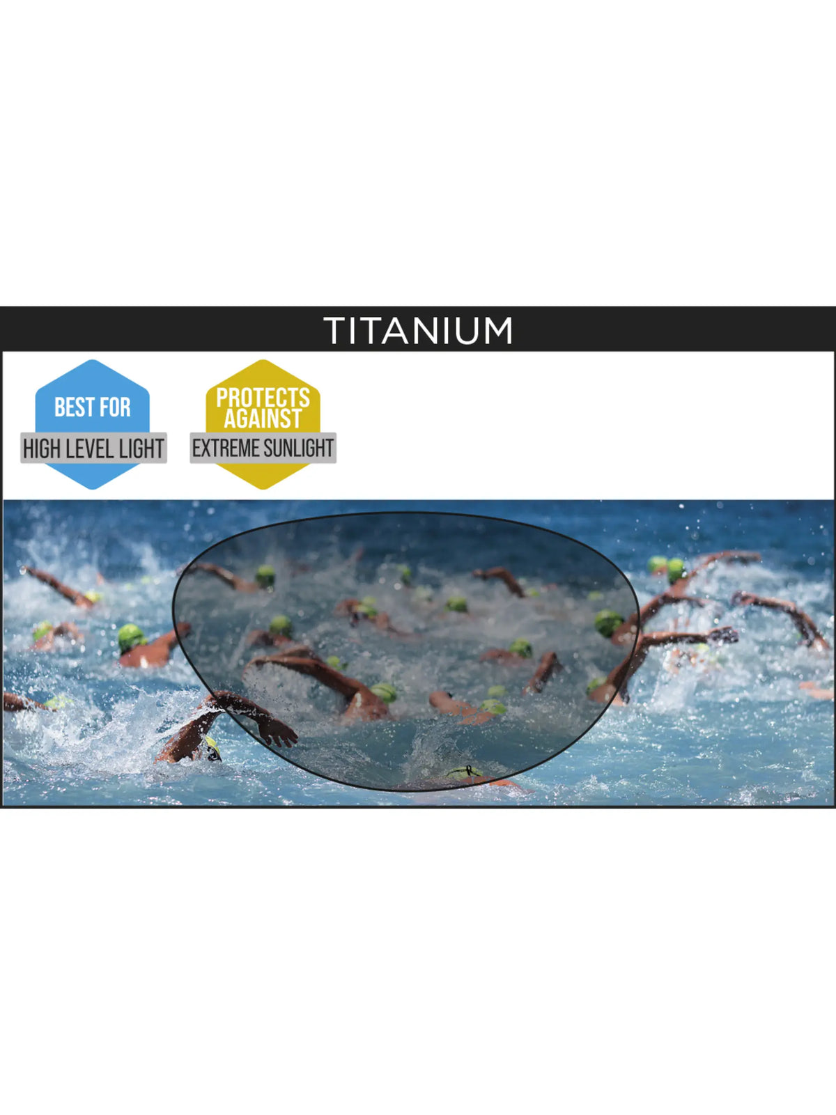 Zoggs Predator Swimming Goggles Titanium Lens