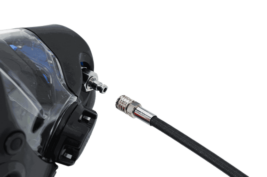 Ocean Reef Extraflex Quick Connect Hose with full face mask connector.