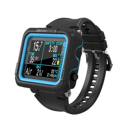SHEARWATER PEREGRINE DIVE COMPUTER - Black / Cyan