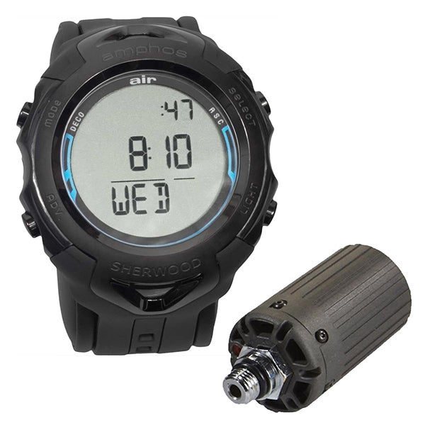 Sherwood Amphos Air dive computer with Bluetooth and hoseless air integration system