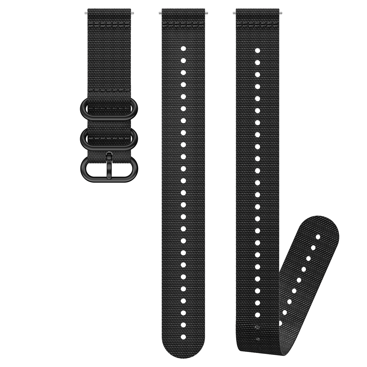 Suunto 22mm Dive 4 Textile Strap All Black M+XL