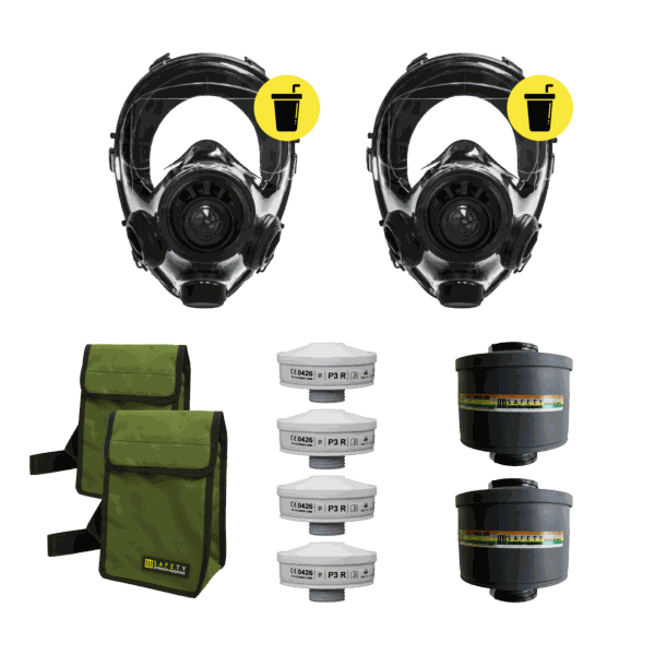 Ocean Reef MS Survival Kit 2 with gas masks, filters, and bags for emergency preparedness.