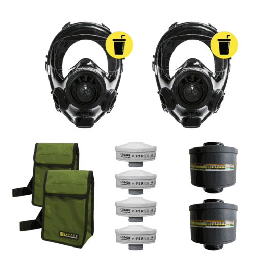 Ocean Reef MS Survival Kit 2 with gas masks, filters, and bags for emergency preparedness.