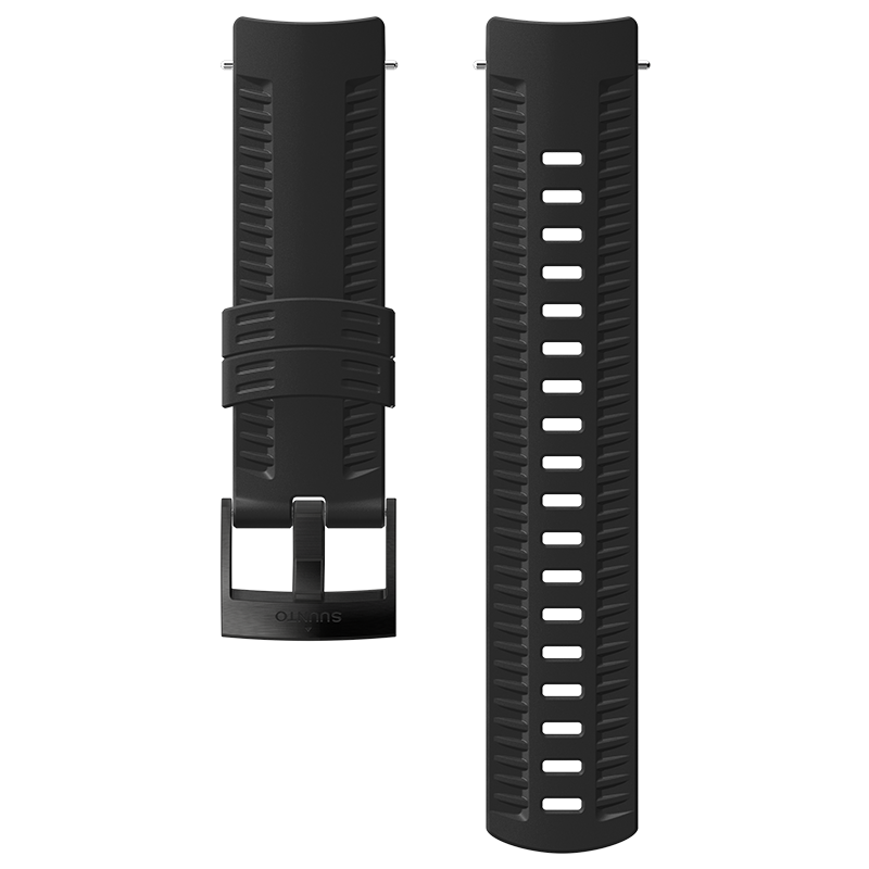 Suunto 24mm Athletic 2 Silicone Strap M - Black/Black