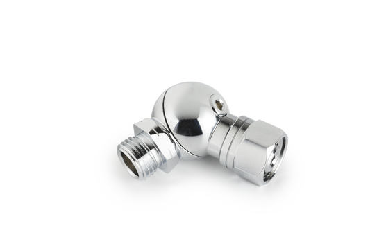 Chromium plated Ocean Reef Swivel Connection for diving equipment.