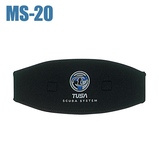 Tusa MS-20 Mask Strap neoprene cover with TUSA logo for added comfort and secure fit