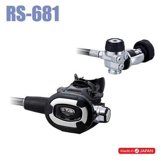 Tusa RS-681 Regulator compact lightweight scuba diving regulator with advanced performance and ergonomic design