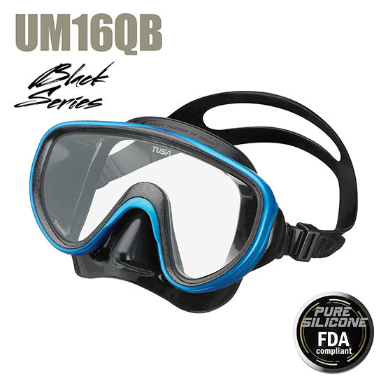 Tusa Sport UM16QB Serene adult dive mask with wide field of view and pure silicone skirt