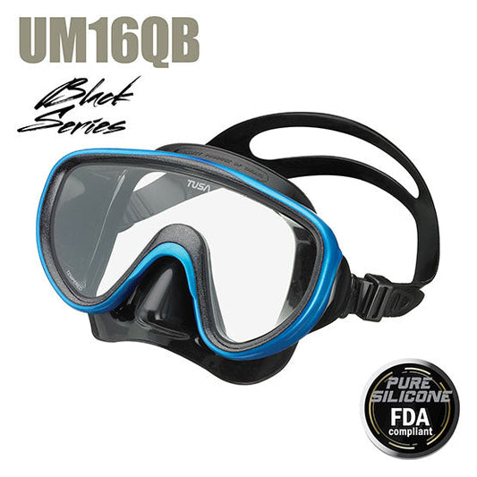 Tusa Sport UM16QB Serene adult dive mask with wide field of view and pure silicone skirt