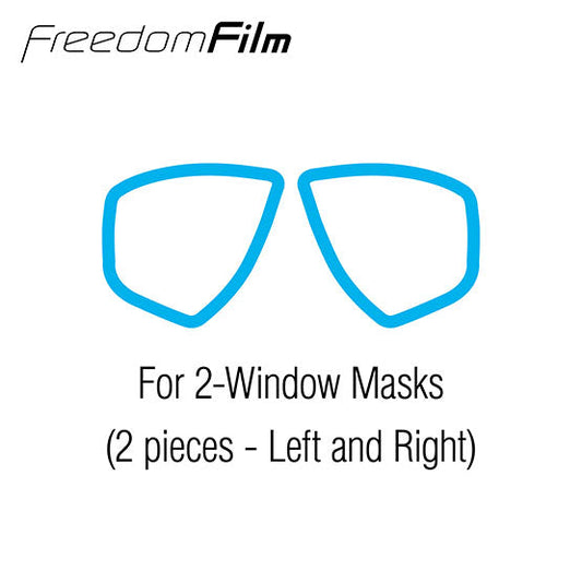 Tusa TA-200A anti-fog film for 2-window diving masks, reusable and durable fog prevention film
