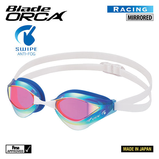 Tusa View V230ASAMC mirrored swimming goggles with SWIPE anti-fog technology and UV protection