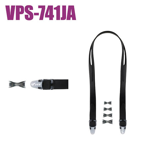 Tusa View VPS-741JA-BK black parts kit with silicone strap, nosepieces, and side clips for VC-750A goggles