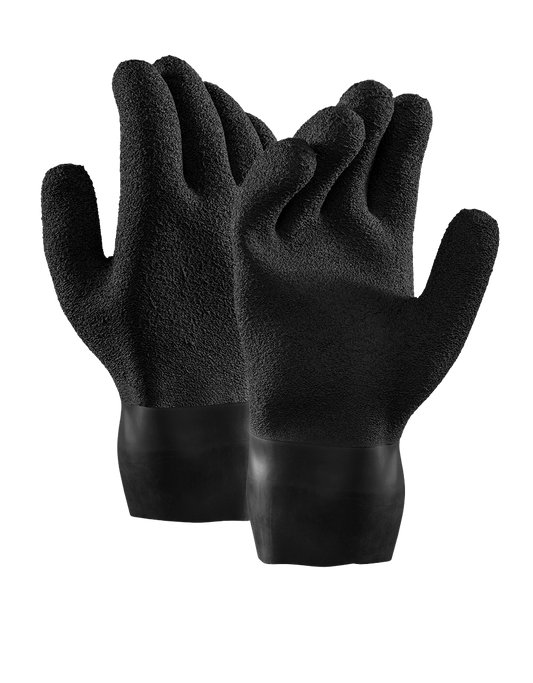 Waterproof Latex Dry Glove with textured grip and inner thermal lining for comfort and durability