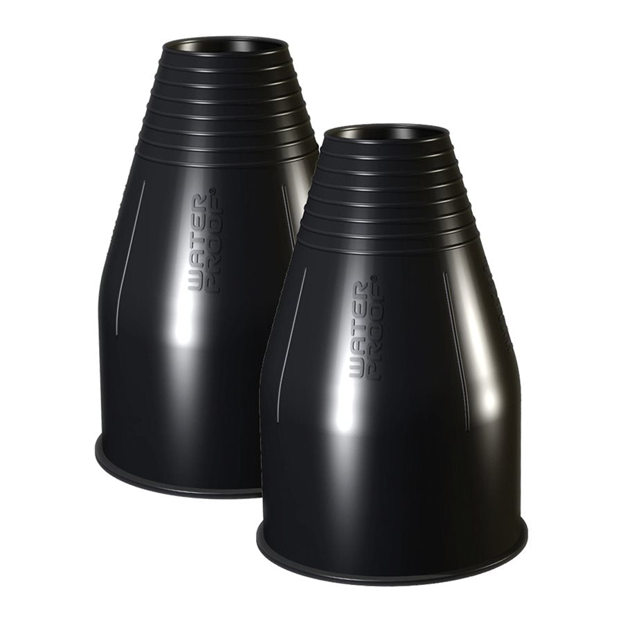 Waterproof Silicone Wrist Seal - Pair - Black / Small