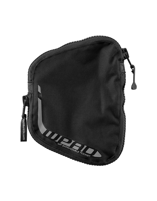 Waterproof WPAD advanced expandable pocket with double velcro fastener, central D-ring, and YKK zipper