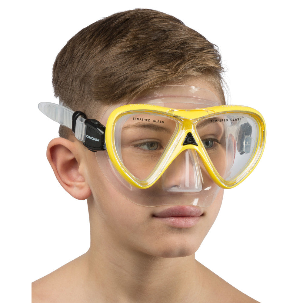Cressi Pegaso & Iguana Semi-Dry Mask & Snorkel Set