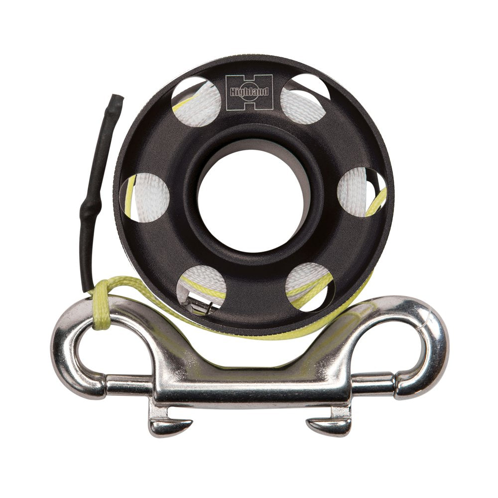 XS Scuba Highland Aluminum Mini Spool with Dyneema® Leader - Black