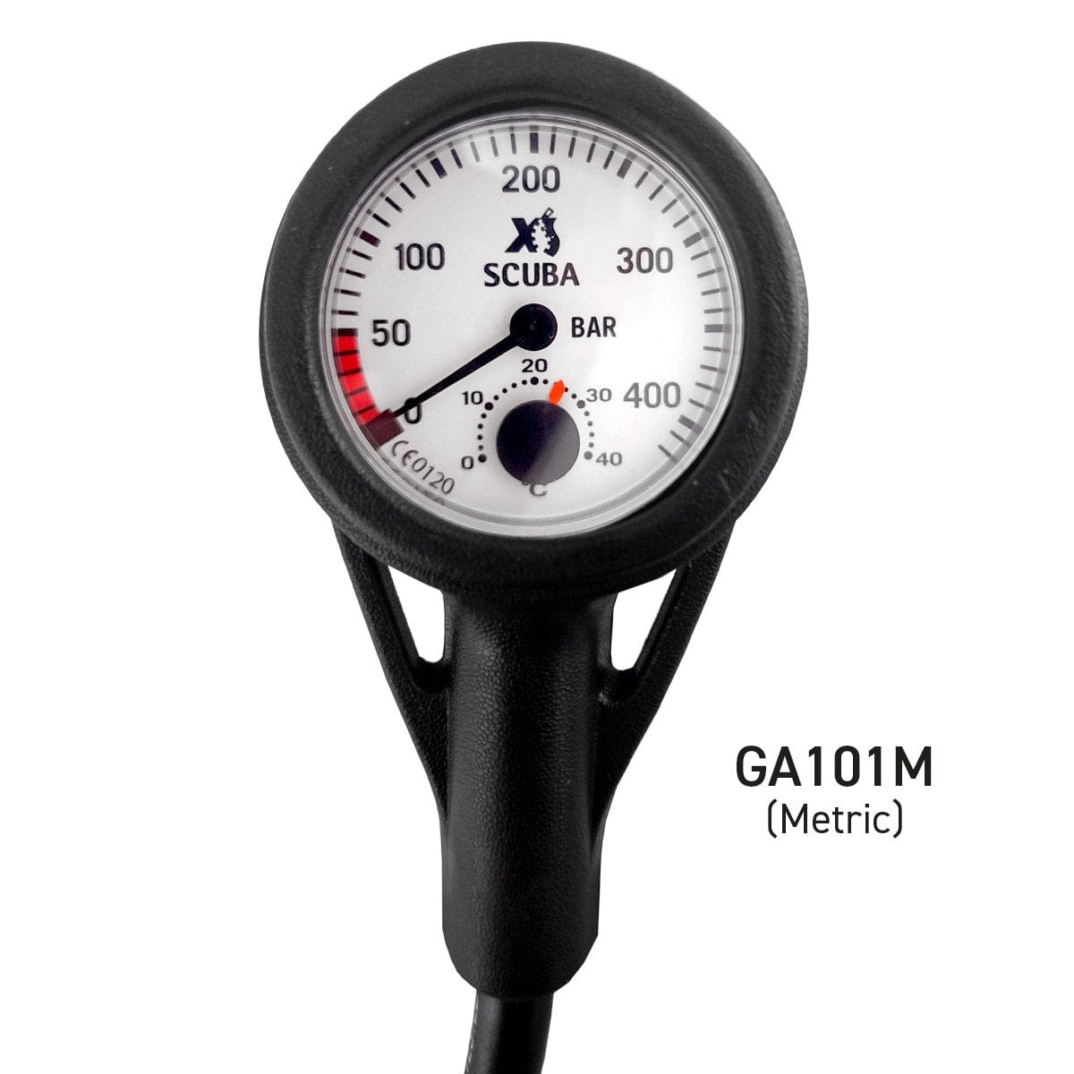 XS Scuba Standard Pressure Gauge -Complete Gauge/Metric