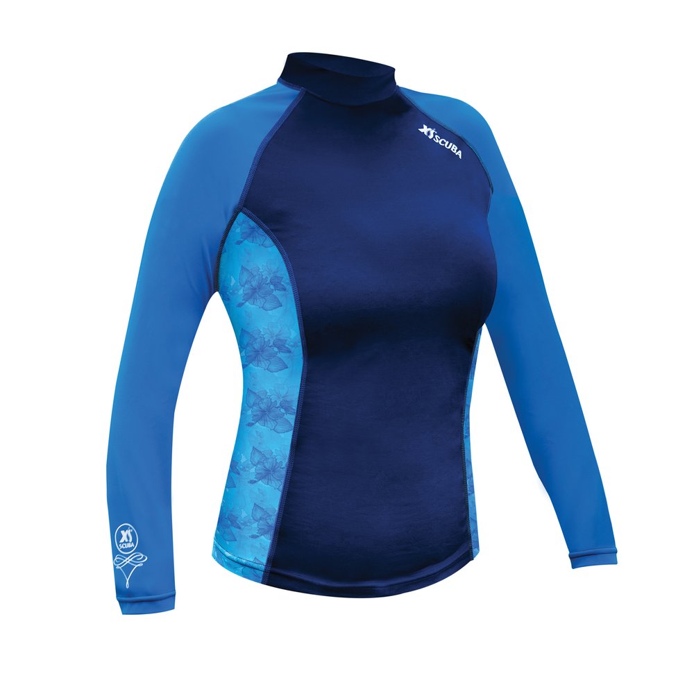 XS Scuba Women’s Hibiscus Rash Guard - Small